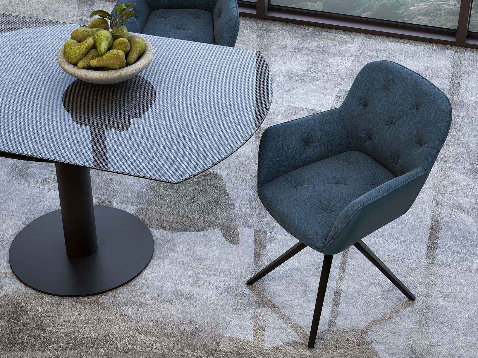 lot dechaise charleston assise pivotante a 180° lot dechaise charleston assise pivotante a 180°