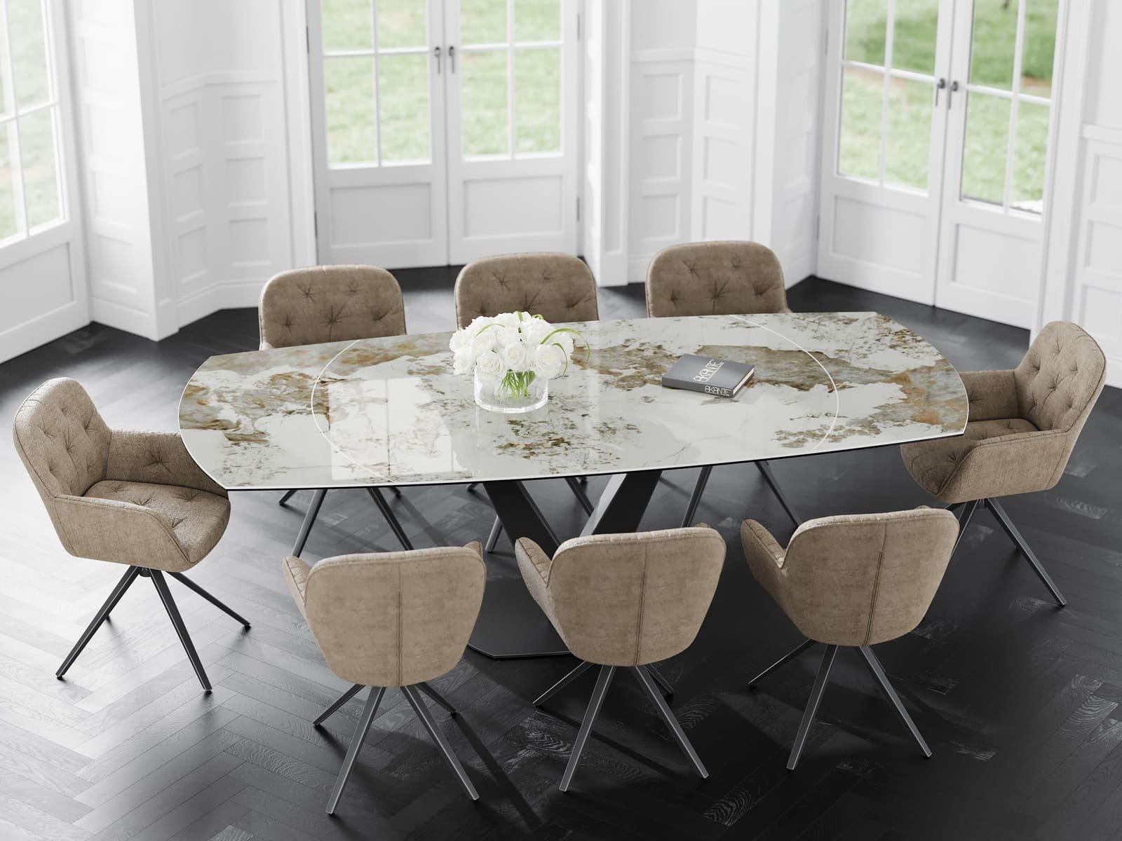 lot dechaise charleston assise pivotante a 180° lot dechaise charleston assise pivotante a 180°