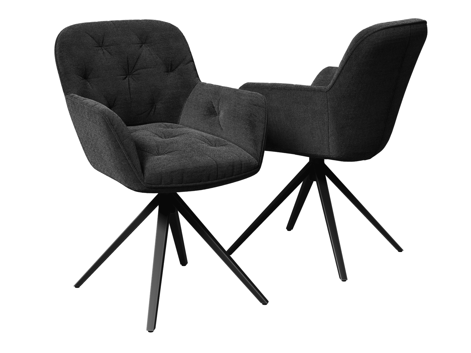 lot de 2 chaises charleston assise pivotante a 180° lot de 2 chaises charleston assise pivotante a 180°