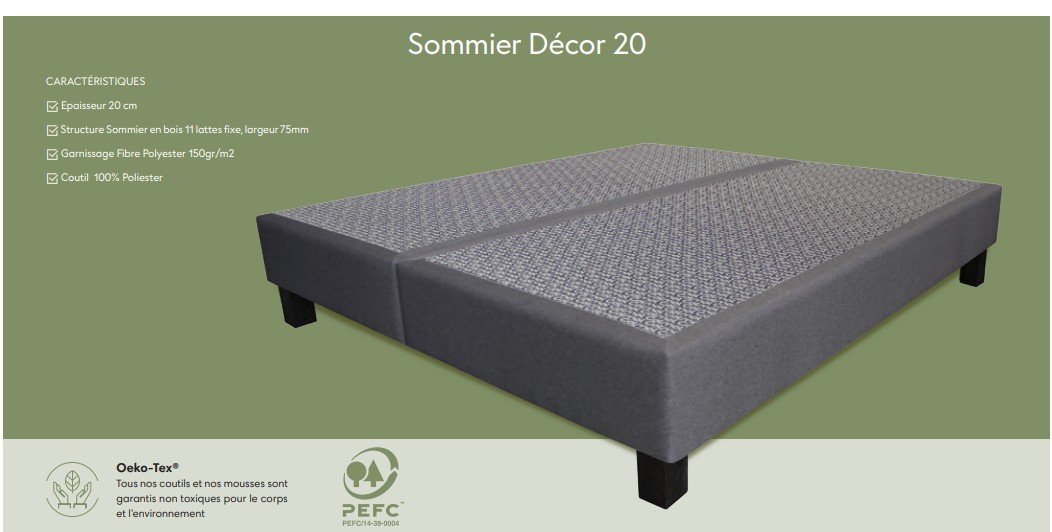 sommier déco elégance et robustesse sommier déco elégance et robustesse