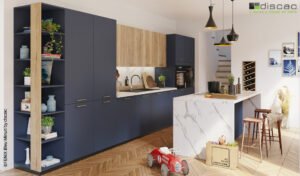 cuisine bma fenix bleu minuit by dsc