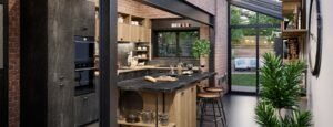cuisine style industriel manufacture design noir